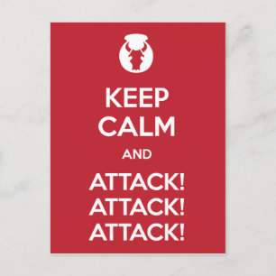 Behållalugn- och Attack3x-vykort Vykort