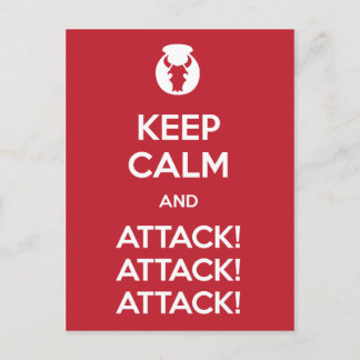 Behållalugn- och Attack3x-vykort Vykort