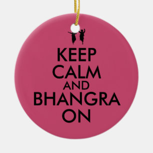 Behållalugn och Bhangra på dansanpassade Julgransprydnad Keramik