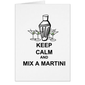 Behållalugn och blandning en Martini - kort