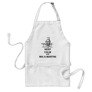 Behållalugn och blandning ett Martini förkläde
