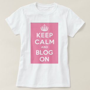 Behållalugn och blogg på tee shirt