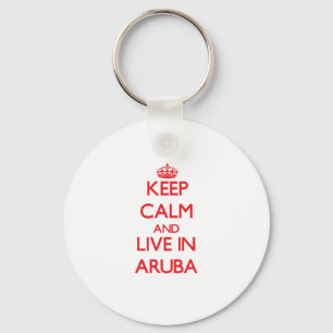 Behållalugn och bor i Aruba Nyckelring