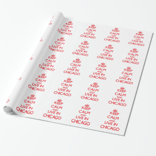 Behållalugn och bor i Chicago Presentpapper