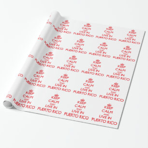 Behållalugn och bor i Puerto Rico Presentpapper