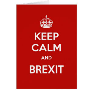 Behållalugn och Brexit Hälsningskort
