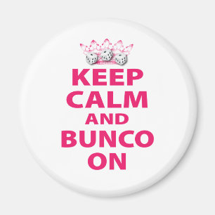 Behållalugn och Bunco på design Magnet