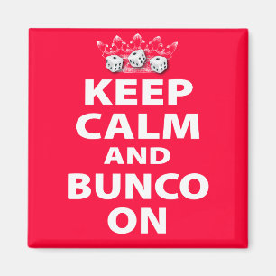 Behållalugn och Bunco på design Magnet