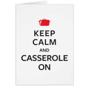 Behållalugn och Casserole på Hälsningskort