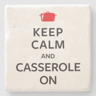 Behållalugn och Casserole på Underlägg Sten