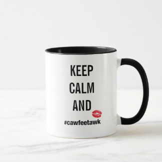 Behållalugn och #cawfeetawkmugg mugg