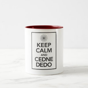 BEHÅLLALUGN och CEDNE DEDO Två-Tonad Mugg