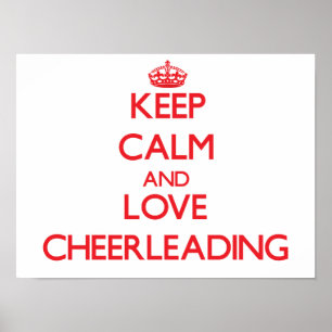 Behållalugn och Cheerleading för kärlek Poster