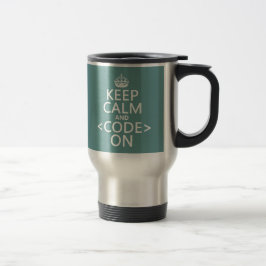 Behållalugn och <Code> På - allt färgar Resemugg
