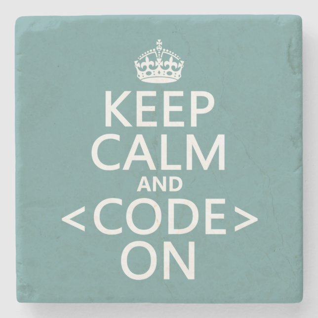 Behållalugn och <Code> På - allt färgar Underlägg Sten (Framsidan)