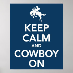 Behållalugn och Cowboy på Poster