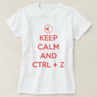 Behållalugn och ctrl z t-shirt