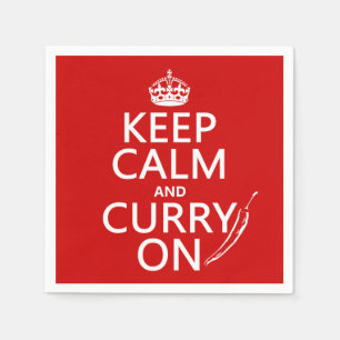 Behållalugn och curry på pappersservett