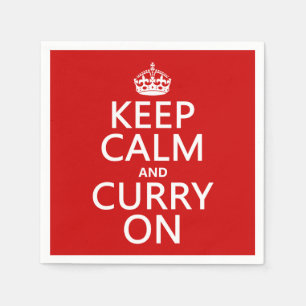 Behållalugn och curry på pappersservett