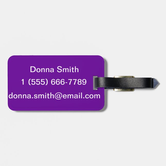 Behållalugn och dans på bagagemärkre bagagebricka (Baksida Vågrät)