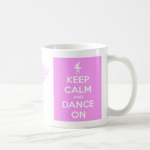 Behållalugn och dans på den rosa klassikermuggen kaffemugg