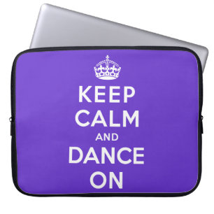 Behållalugn och dans på laptop sleeve
