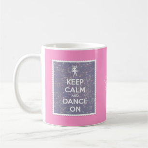 Behållalugn och dans på lavendel Bokeh Kaffemugg