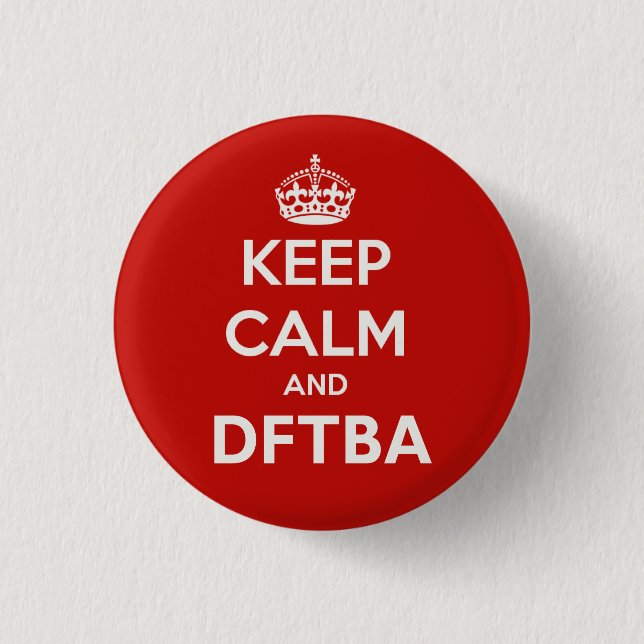 Behållalugn och DFTBA är enorma Knapp (Framsida)