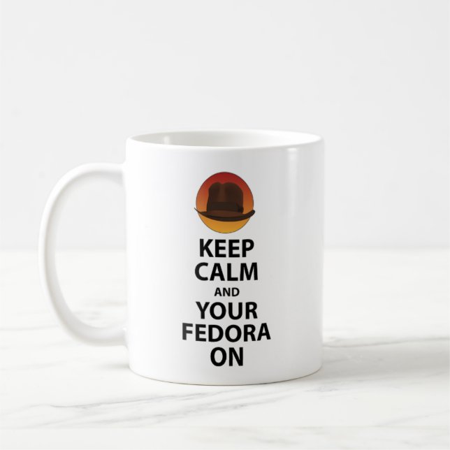 Behållalugn och din Fedora på Kaffemugg (Vänster)