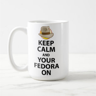 Behållalugn och din Fedora på muggen Kaffemugg