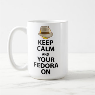 Behållalugn och din Fedora på muggen Kaffemugg