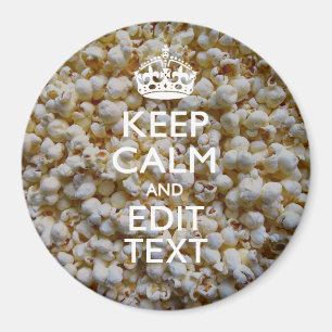 BEHÅLLALUGN OCH din text på Popcorndekor Magnet