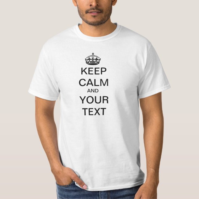 BEHÅLLALUGN OCH DIN TEXT T-SHIRT (Framsida)