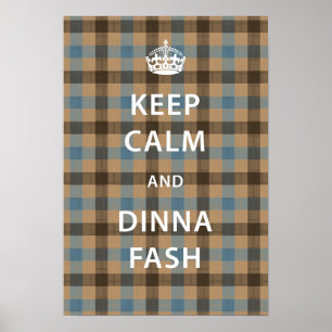 Behållalugn och Dinna Fash med den skotska Poster