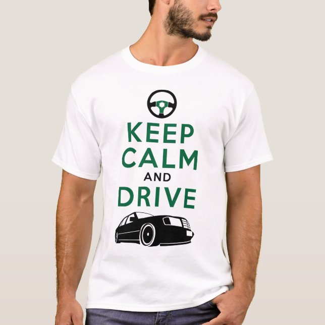 Behållalugn och drev - W124- /version3 T-shirt (Framsida)