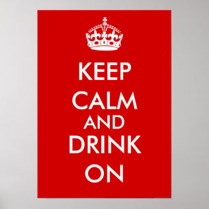 BEHÅLLALUGN OCH DRINK PÅ POSTER