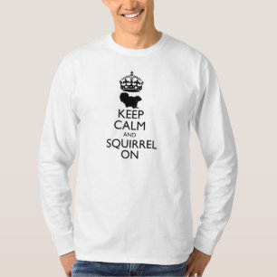 Behållalugn och ekorre på t shirt