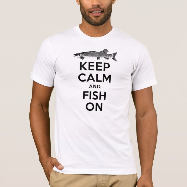 Behållalugn och fisk på skjortan tee (Framsida)