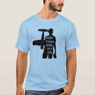 Behållalugn och fluga på tee shirt
