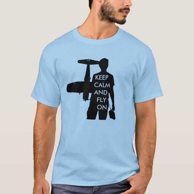 Behållalugn och fluga på tee shirt (Framsida)