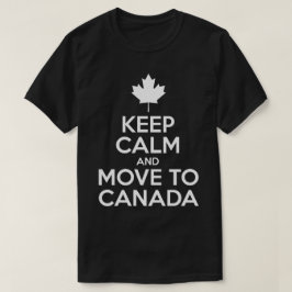 Behållalugn och flyttning till Kanada T-shirt