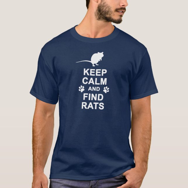 Behållalugn- och fyndråttor t-shirt (Framsida)