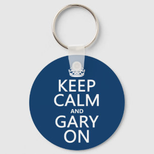 Behållalugn och Gary på (några färg) Nyckelring