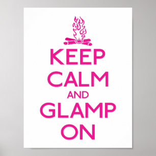 Behållalugn och Glamp på Poster