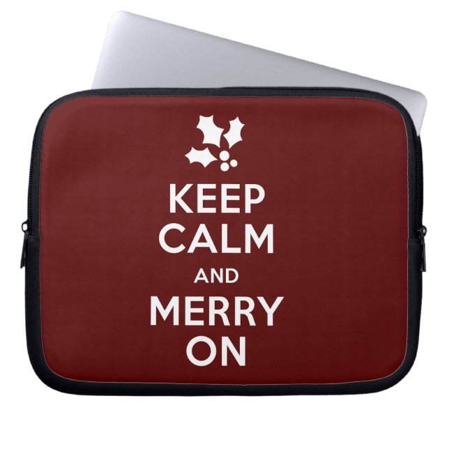Behållalugn och glatt på laptop sleeve (Framsidan)