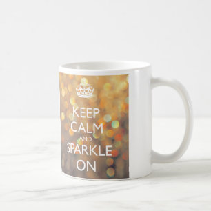 Behållalugn och gnistra på muggen kaffemugg