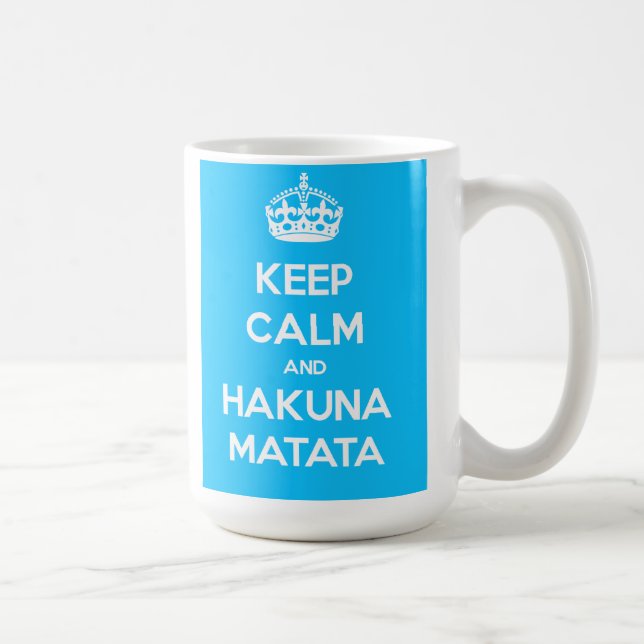 Behållalugn och Hakuna Matata mugg (Höger)