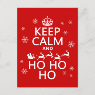 Behållalugn och Ho Ho Ho Helg Vykort