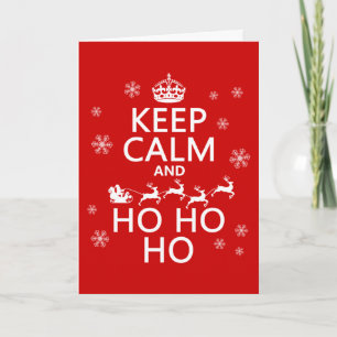 Behållalugn och Ho Ho Ho Helgkort