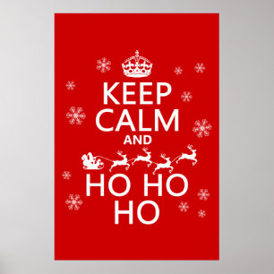 Behållalugn och Ho Ho Ho Poster